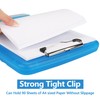 Clipboard with Storage, Side Open Nursing Clipboard Foldable Storage, Plastic