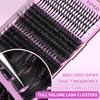 TNFVLONEINS Lash Clusters Kit with Spikes 12-21MM Lash Extension Kit