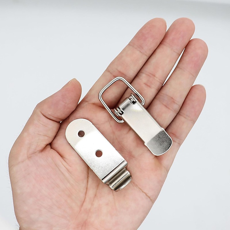 Lexziuo 4PCS 90 Degree Latch Stainless Steel Spring Loaded Toggle