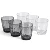 EazyBreezy 6 Pcs Plastic Tumblers Unbreakable Drinking Glasses Stackable Water