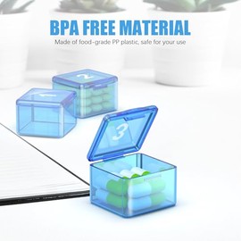 Monthly Pill Organizer Once a Day - 30 Day Pill Organizer Box - Squeeze to Open - Large Compartments Portable Case for Travel, Month Pill Cases Medici