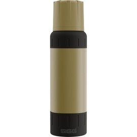 SIGG - Insulated Water Bottle - Thermal Flask Apline Star - 27 Hot and 100 Cold - With Cup - Leak-proof - Dishwasher Safe - BPA-Free - 18/8 Stainless Steel - Beige - 1L