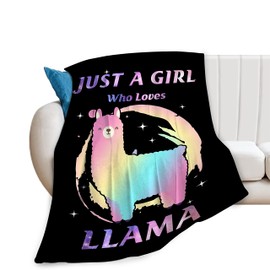 Manta de llama para niñas, niños, regalos de llama, manta de forro polar de felpa súper suave, cálida y acogedora para decoración de cama de niños, 40 x 50 pulgadas