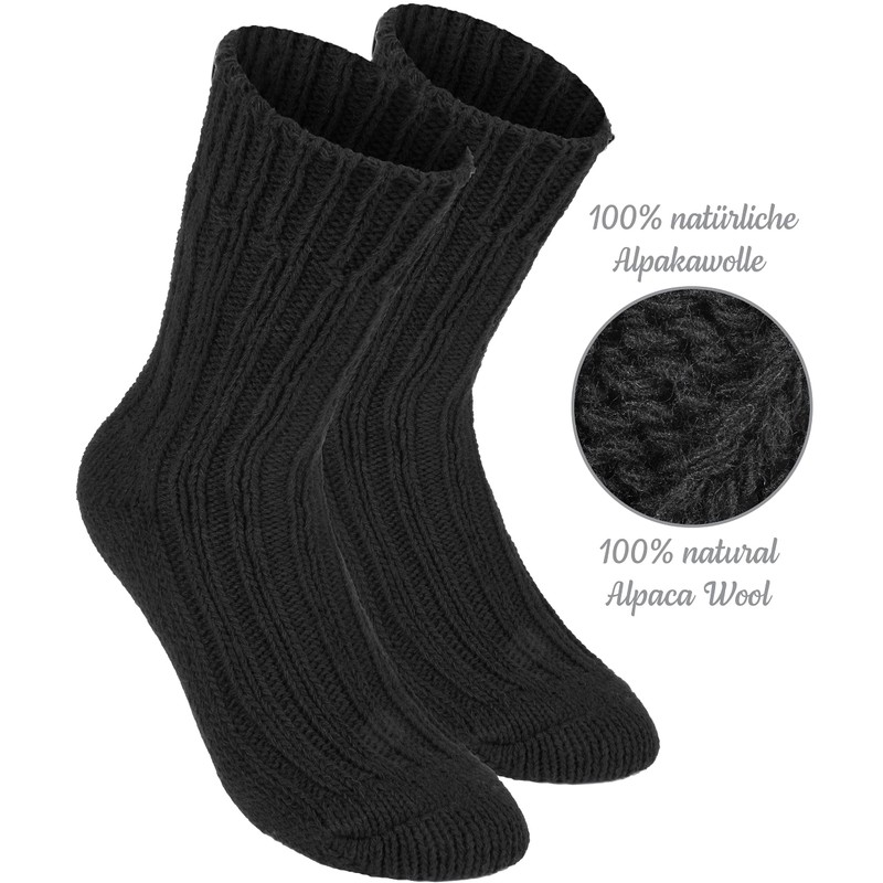 BRUBAKER Warm Alpaca Socks for Men or Women - 4