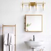 VONLUCE 4-Light Gold Vanity Light Fixtures Over Mirror, Wall Mount