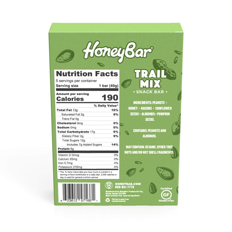 HoneyBar Snack Bar | Certified Gluten Free | Non-GMO |