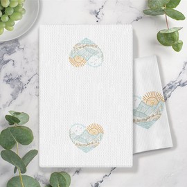 COWEB Adventure Awaits Camping Kitchen Towels, Camping Decor, Camping Dish Towels, Camper Towels, Camper Hand Towels, Camping Towels for Camper, Camper Gifts, Boho Camping Towels, 16x24 Inches