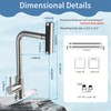 Single Handle Kitchen Faucet with Pull Down Sprayer Waterfall Kitchen