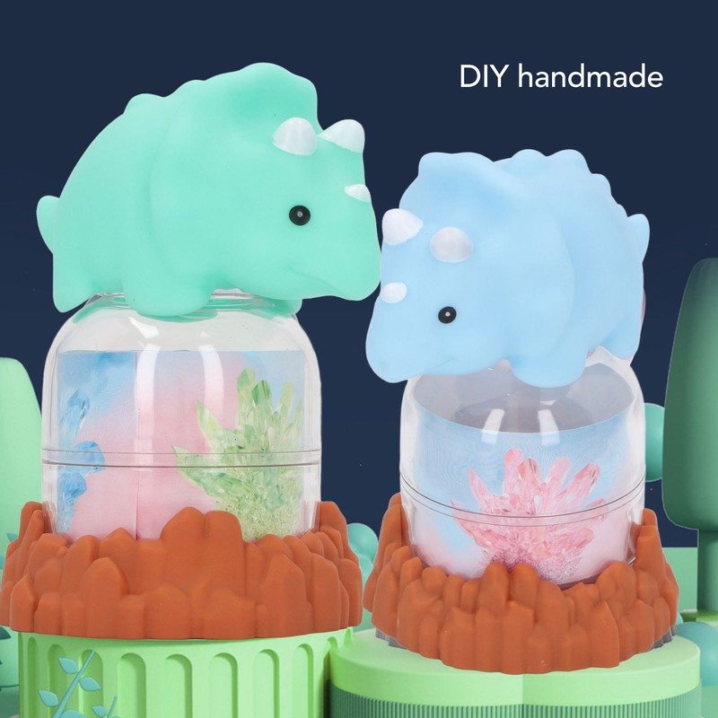 Kids Rhinestone Growing Kit with Light Up Display Dinosaur Doll