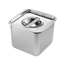 MaT Store Seasoning Container, Stainless Steel Spice Jar, Condiment Container, Stainless Steel, Condiment Bottle with Lid (4.7 inches (12 cm)