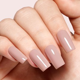 TOMICCA UV Nail Polish Nude, 8 ml Gel Nail Polish, UV LED Soak Off Manicure Gel Lacquer Varnish