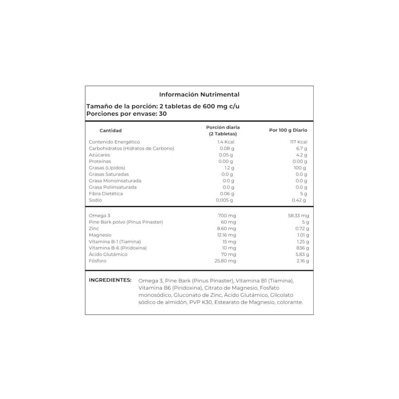 Suplemento alimenticio Conecta Gold (600 mg)