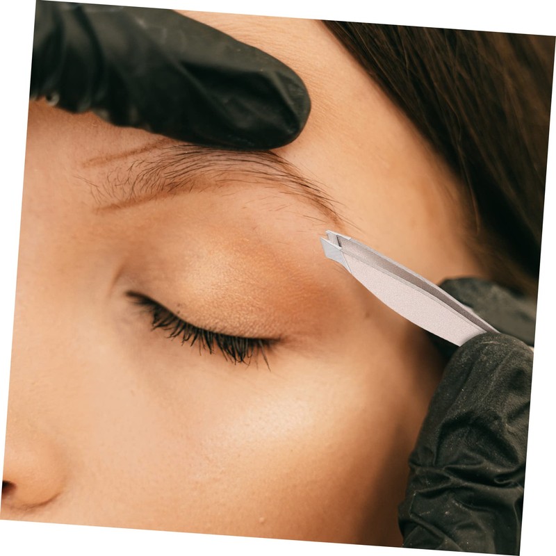 OHPHCALL 4pcs Eyebrow Makeup Tool Eyebrow Clamp Suit Tweezers and