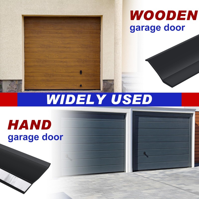 Nuogo Weatherproofing Garage Door Seals Top and Sides Seal Strip