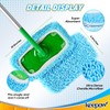 KEEPOW Reusable Microfiber Mop Pads Compatible with Sweeper Mop Replacement
