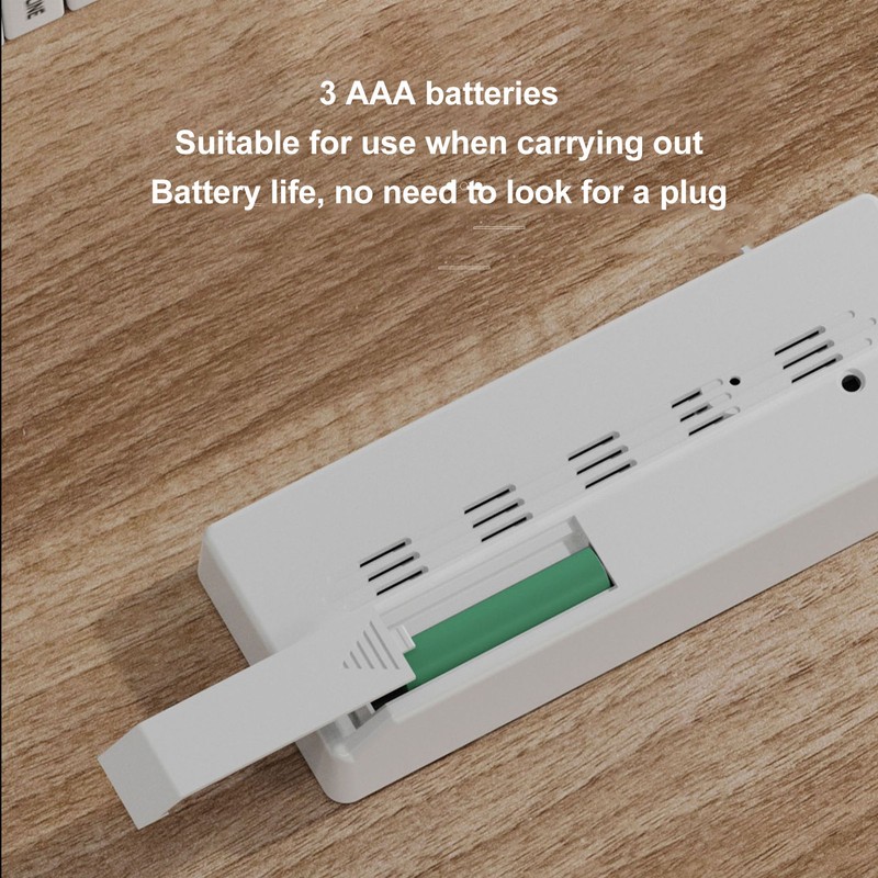 Digital Alarm Clock Temperature Display LED Mirror Electronic Clocks for