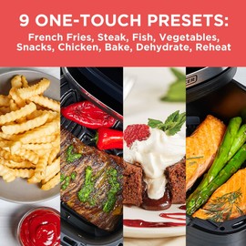 BLACK+DECKER Purifry 2QT Air Fryer, Crispy Deep Fried Taste without the Fat, Plus Bake, Dehydrate, and Keep Food Warm, Digital Touchscreen and Auto Shut-Off