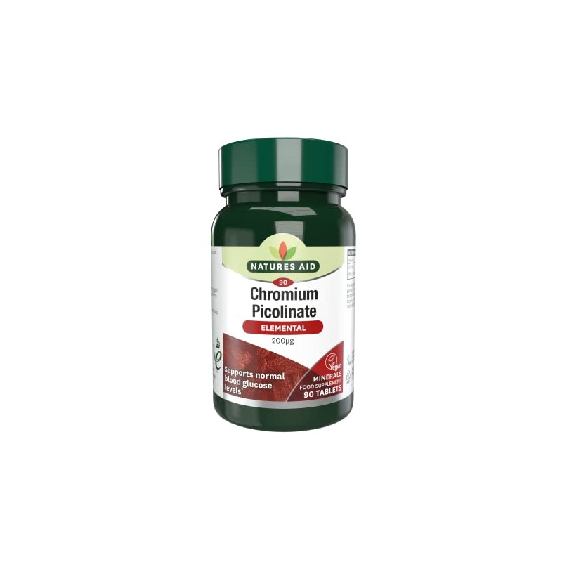 Natures Aid Chromium Picolinate Tablets 200ug Pack of 90