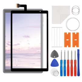 SWARK New Touch Screen Panel Digitizer Compatible with Vortex Tab 10/ T10M/ T10M Pro Max-10.1" (No LCD Screen) with Repair Kit