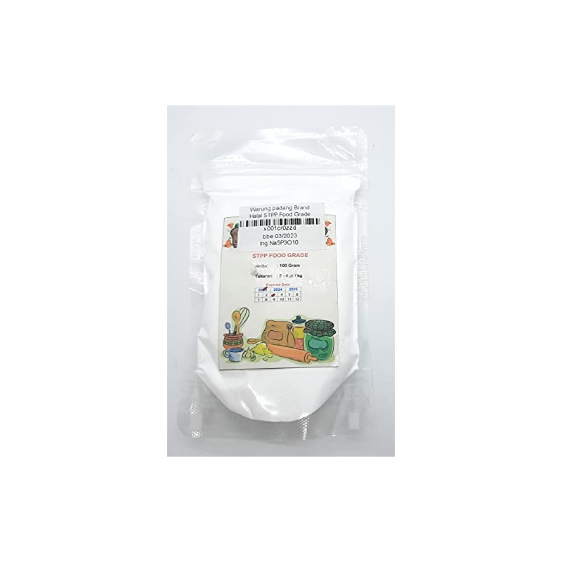 STPP- Food Grade 100 Gram, Sodium Tripolyphosphate E 451 (i)-Halal