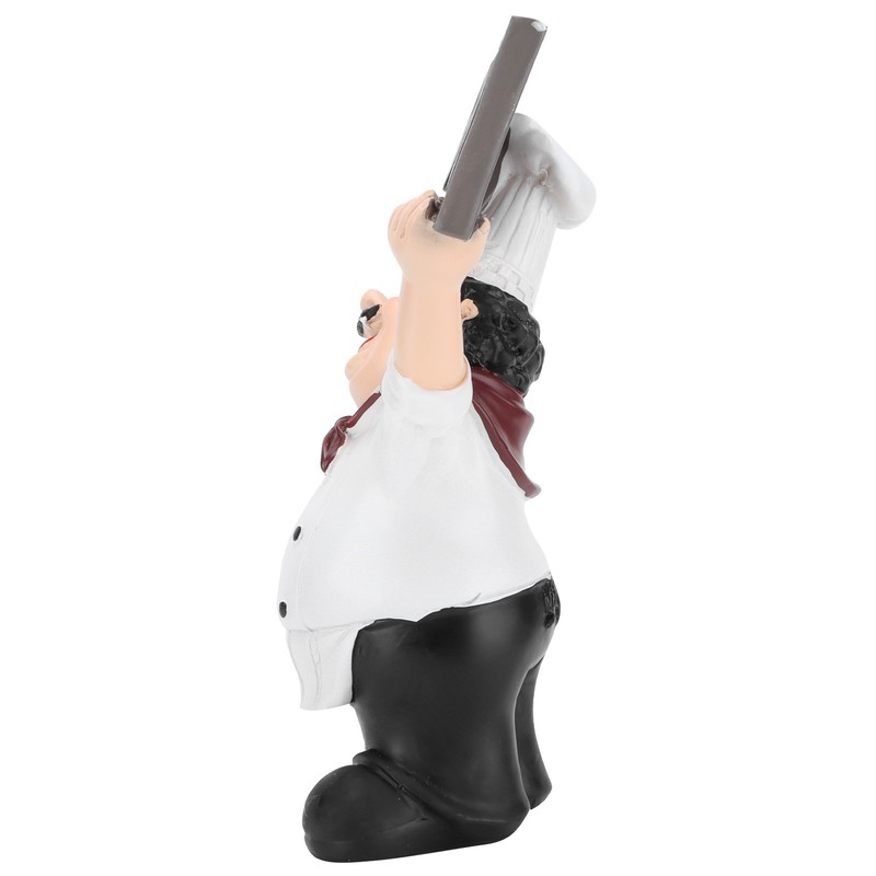 Chef Sculpture Raise Your Hands Welcome Resin France Cook Ornaments