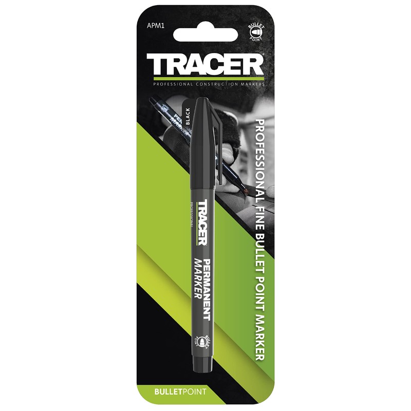 Tracer Fine-Point Permanent Construction Marker (1-2mm Bullet Point General-Purpose Marker