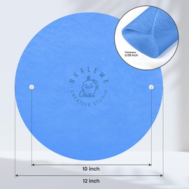 BKALEME Pottery Bats BatMate for Ceramics and Pottery 12 Inch, Boosted Pottery Wheel Stability, Warp-Resistant, for Pottery Tools & Pottery Machine Accessories, 2 Pcs Blue