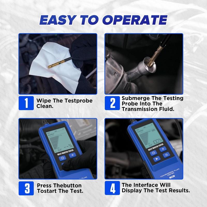 Transmission Fluid Tester Kit Gasoline & Diesel Gearbox Oil Diagnostic