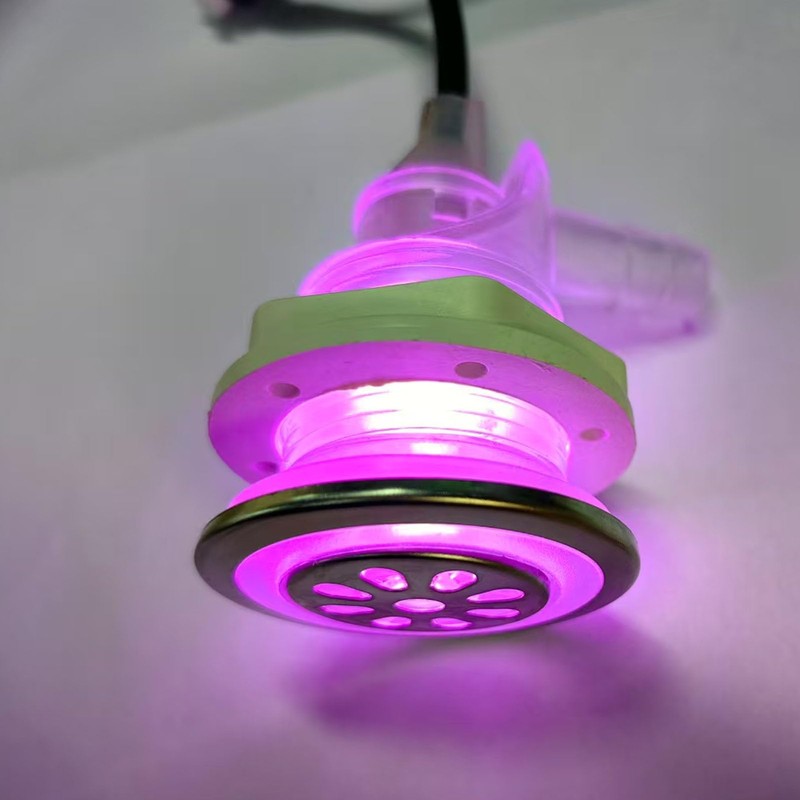 Yunir Spa Bathroom Accessory,RGB 9 Hole Air Jet Air Nozzle