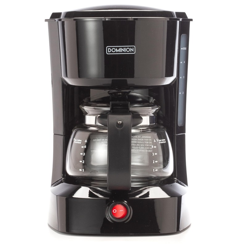 Dominion 5-Cup Coffeemaker Compact Coffee Pot Brewer Machine, Quiet with