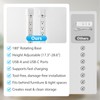 Telescopic Outlet Extender, 4 AC Outlets & PD 20W USB-A