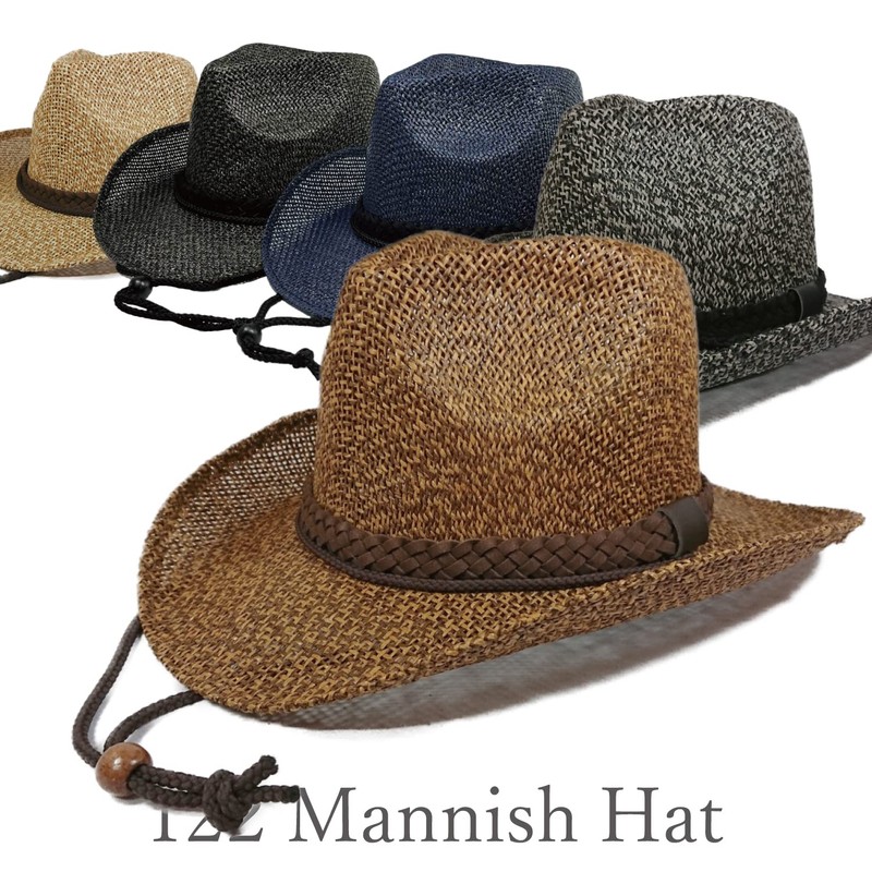 The Hatter 122 Mannish Hat, Straw Hat, Men's, Golf, Gardening,
