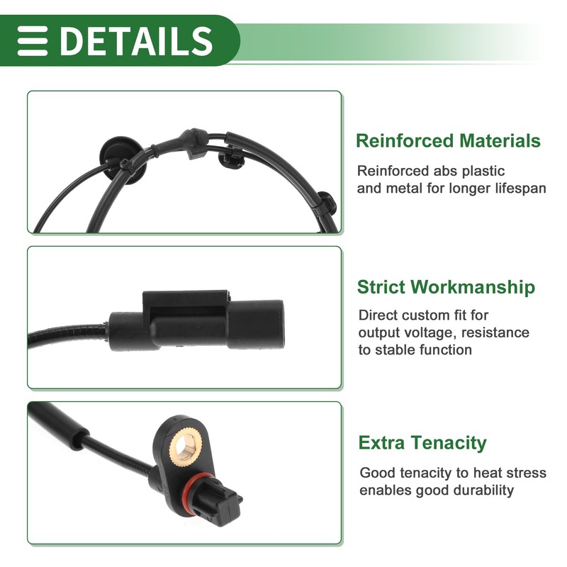 Motoforti ABS Wheel Speed Sensor ABS Sensor Anti-lock Braking System