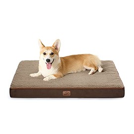 Bedsure Small Dog Bed for Small Dogs - Orthopedic Dog Beds with Removable Washable Cover, Egg Crate Foam Pet Bed Mat, Oxford Fabric Bottom