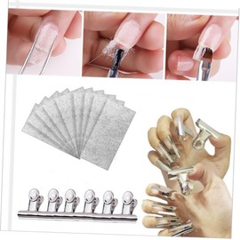 Healeved 10pcs Fiberglass Nail Wraps Professional Nail Clips and Easy to Use for Women and Girls