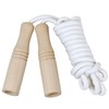 Artec Wooden Handle Jump Rope, Uncolored, 2.2m, 001356, Handle: Wooden