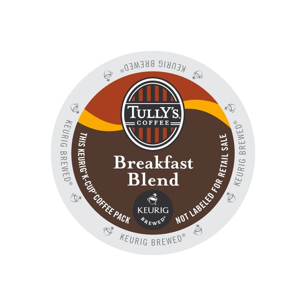 Tully's Coffee Breakfast Blend, Keurig K-Cups, 72 Count