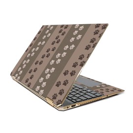 MightySkins Skin Compatible With HP Spectre x360 15.6" Gem-Cut (2019) - Paw Prints | Protective, Durable, and Unique Vinyl Decal wrap cover | Easy To Apply, Remove, and Change Styles | Made in the USA