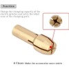 10 Pieces Assorted Sizes Brass Collet for Rotary Tools includes