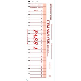 TEST-ITEM50 Item Analysis 9702 50 Question Compatible Testing Forms (100 Pack)