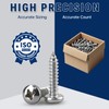 #8 x 1/2" (100 Pack) Stainless Steel Phillips Pan Head