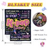 Uckoq Kpop Gifts for Teens Girls Women, Kpop Soft Throw