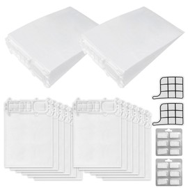 14 Pezzi Sacchetti Sacchi per Vorwerk Kobold VK135 VK136, Sacchetti Filtro Multistrato antiperdita Accessori Completi Dotati di 2 filtri HEPA e 2 Dischi profumati rinfrescanti