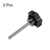 sourcing map 2pcs Star Knobs M8 x 70mm 304 Stainless