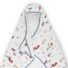 Little Unicorn Cotton Muslin & Terry Hooded Towel, Larger Size