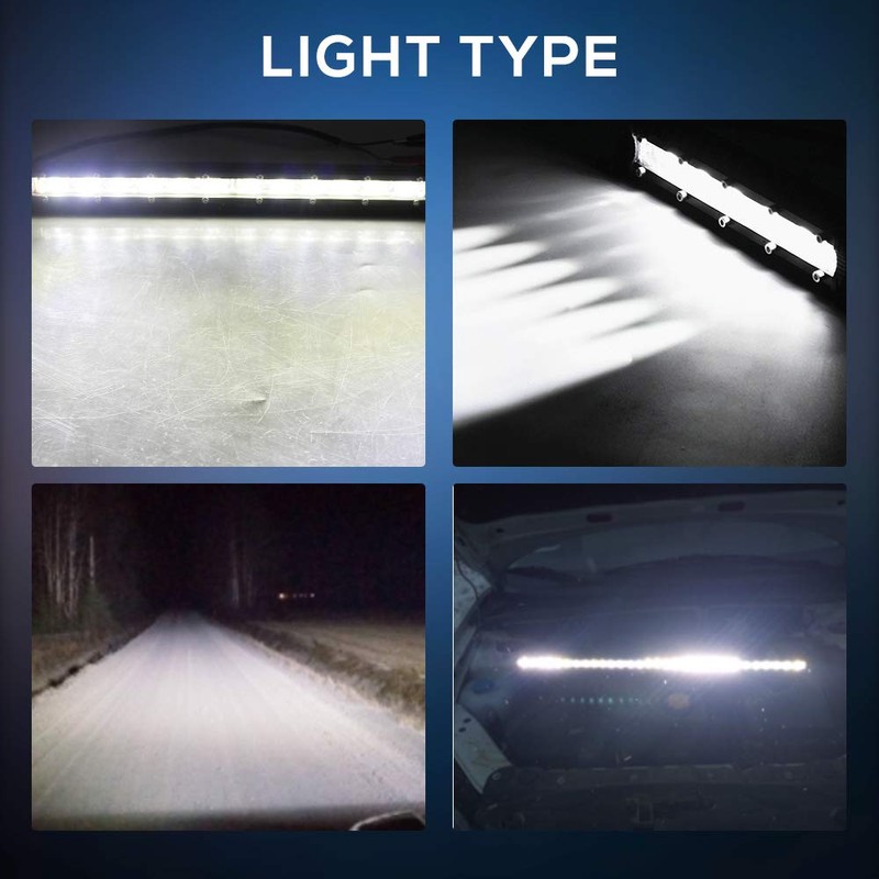 CO LIGHT Led Light Bar Single 50 inch Slim Single
