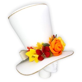 FOAM PARTY HATS: Autumn Bride Hat - Wedding Party Hat - Bachelorette Party Hat - Bridal Shower Hat - Bridal Hair Accessories