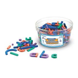 Learning Resources Magnetic Letter and Number Construction Set, Soft Foam Magnetic Shapes, Uppercase and Lowercase Letters, Teaching Aids, 262 Pieces, Grades PreK+, Ages 4+, Model Number: LER8551