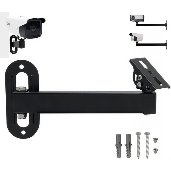 Long Arm Security Camera Bracket | 180° Rotatable Corner Mount