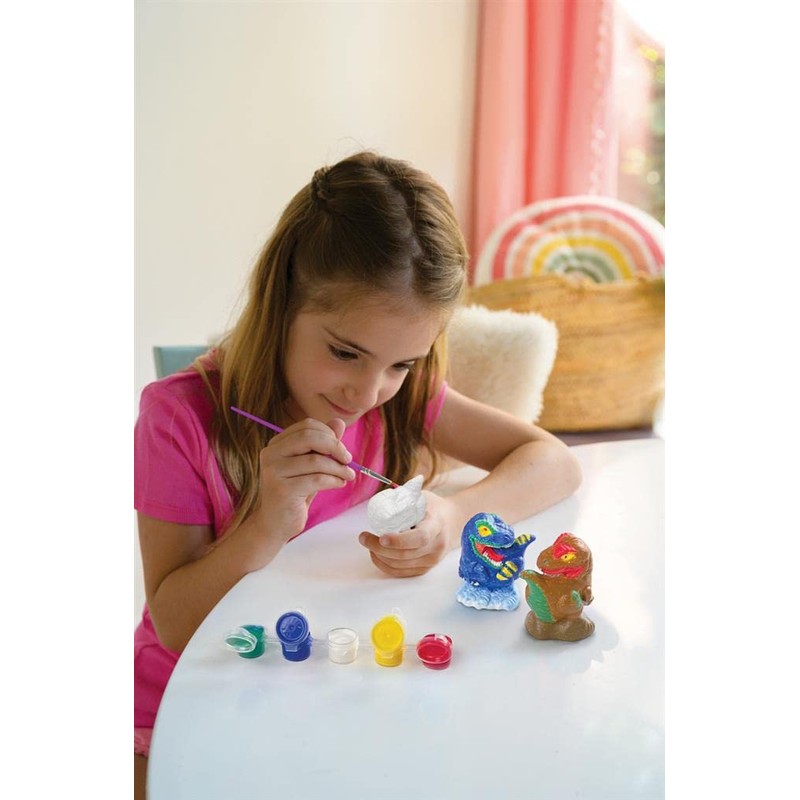 4M 404777 Mould & Paint-3D Dinosaurs, Mixed Colours